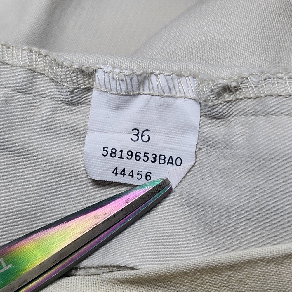 POLO RALPH LAUREN Andrew Short Mens 36 Khaki Pleated Chino Shorts Vintage Y2K - Picture 6 of 8